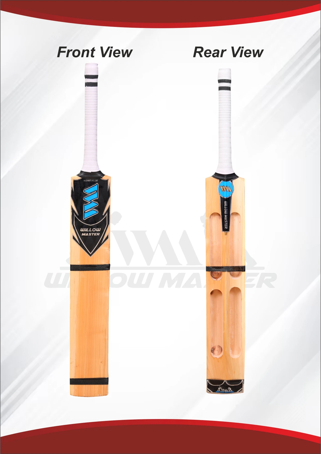 Willow Master Bandook Single Blade 4 Slot Tennis Ball Scoop Bat - Image 6