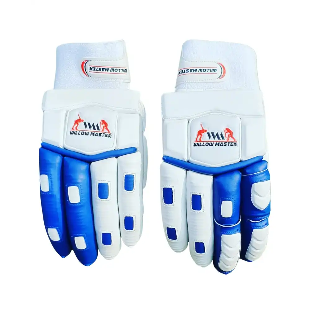 Willow Master Blue/White PU Leather Batting Glove - Image 2